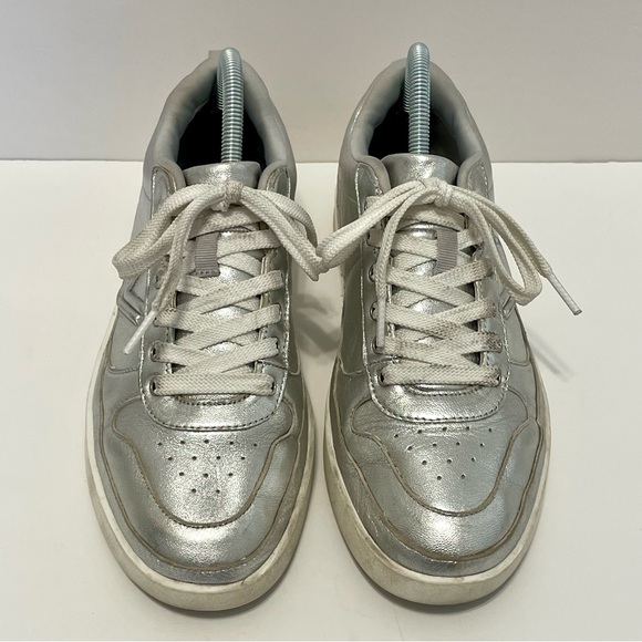 Vionic Elise Women's Leather Silver Metallic Sneaker Size 8 - Picture 9 of 15